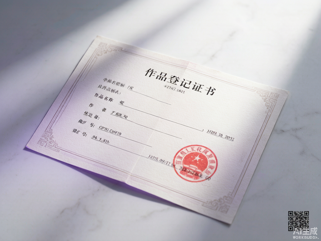 国家版权认证证书